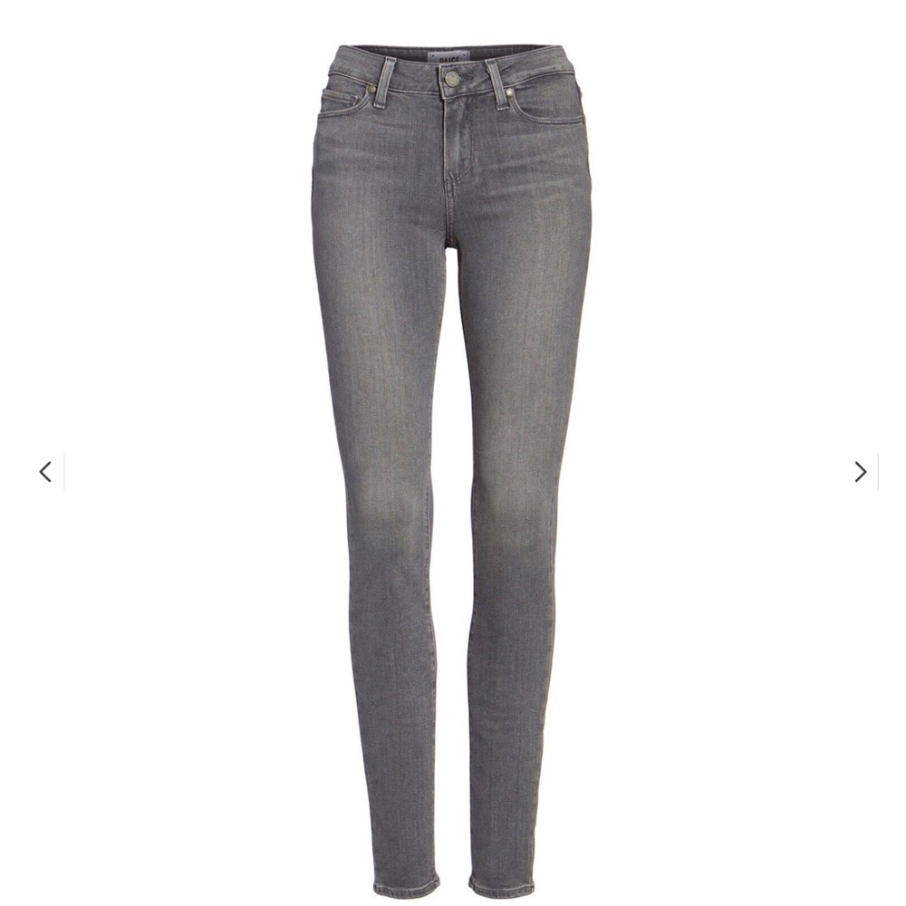 PAIGE Verdugo Ultra Skinny Ankle Jeans Silvie Grey Size 26 GUC